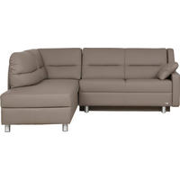 ECKSOFA in Echtleder Taupe  208/226 cm  - Taupe, KONVENTIONELL, Leder (208/226cm) - Sedda