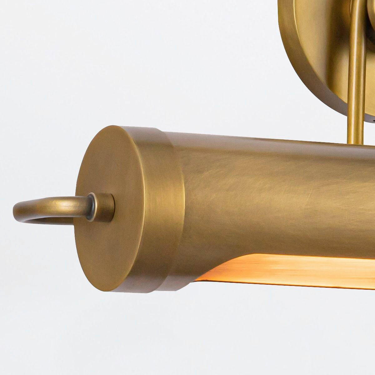 WANDLEUCHTE    - Messingfarben, KONVENTIONELL, Metall (23,2/50,8/19,8cm) - Elstead Lighting