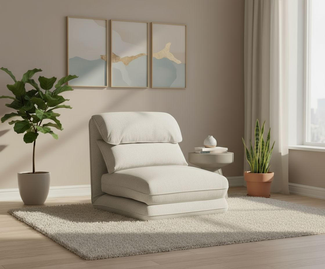 SCHLAFSESSEL Cord Beige    - Beige, Design, Textil/Metall (78/72/85cm) - Livetastic