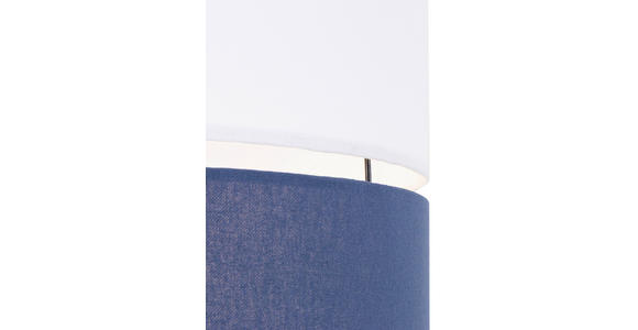 HÄNGELEUCHTE 37/120 cm  - Weiß/Dunkelblau, MODERN, Kunststoff/Textil (37/120cm) - Novel