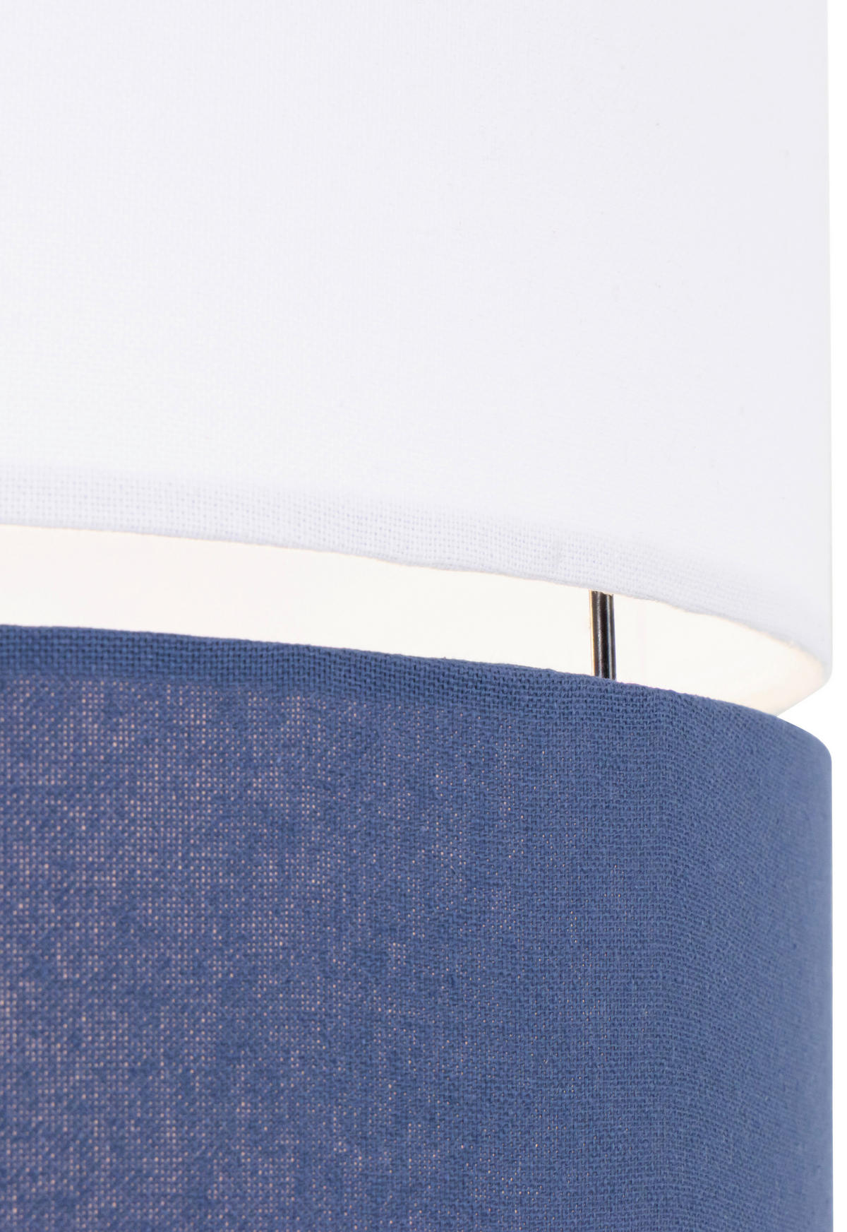HÄNGELEUCHTE 37/120 cm   - Weiß/Dunkelblau, MODERN, Kunststoff/Textil (37/120cm) - Novel