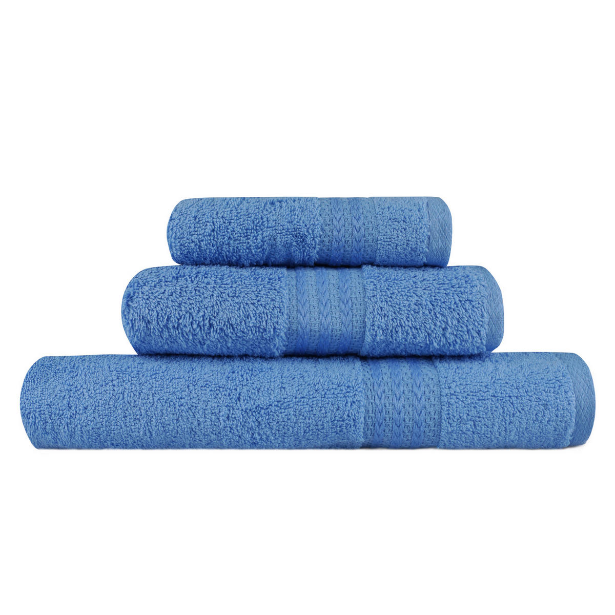 FROTTIERSET Blau 3-teilig  - Blau, Basics, Textil (30/50cm)