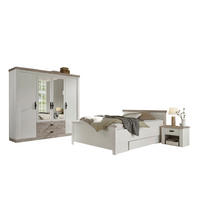 SCHLAFZIMMER Pinienfarben, Hellbraun  - Hellbraun/Pinienfarben, Design, Holzwerkstoff - MID.YOU