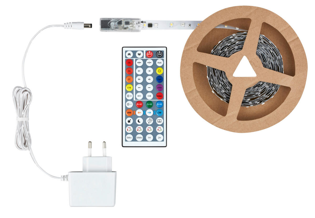 LED-STRIP 500 cm  - Weiß, Basics, Kunststoff (500cm)