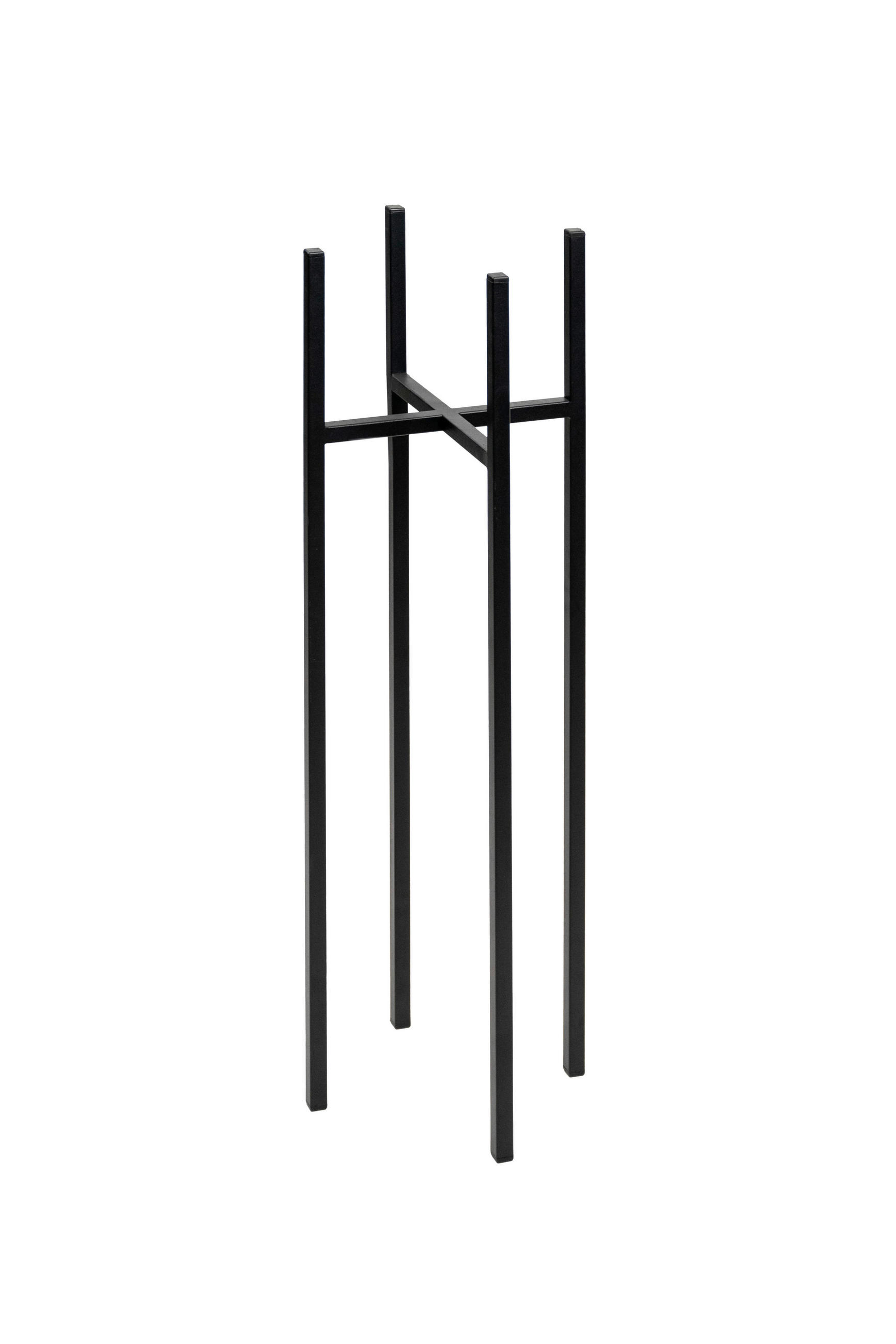 BLUMENSTÄNDER in Metall  - Schwarz, Basics, Metall (22/75/22cm)