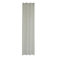 ÖSENVORHANG blickdicht  - Weiß, Basics, Textil (140/245cm)