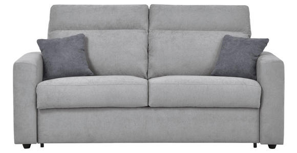 SCHLAFSOFA Mikrofaser Hellgrau - Dunkelgrau/Hellgrau, KONVENTIONELL, Kunststoff/Textil (186/101/101cm) - Carryhome
