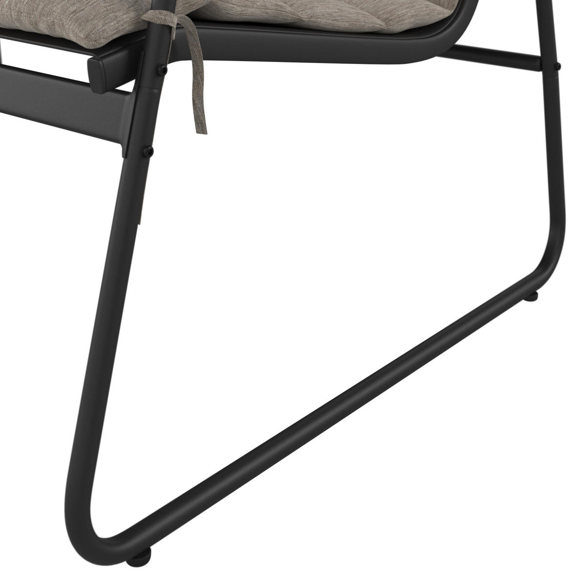 GARTENSET beschichtet Stahl  - Anthrazit/Grau, MODERN, Glas/Kunststoff (115/75,5/74cm) - Ambia Garden