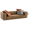 3-SITZER-SOFA in Echtleder Fango  - Fango/Schwarz, Modern, Leder/Kunststoff (260/66/104cm) - W.Schillig