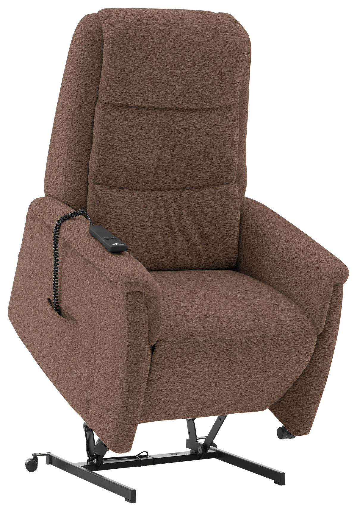 FERNSEHSESSEL in Mikrofaser Braun  - Schwarz/Braun, Konventionell, Kunststoff/Textil (70/107/88cm) - Livetastic