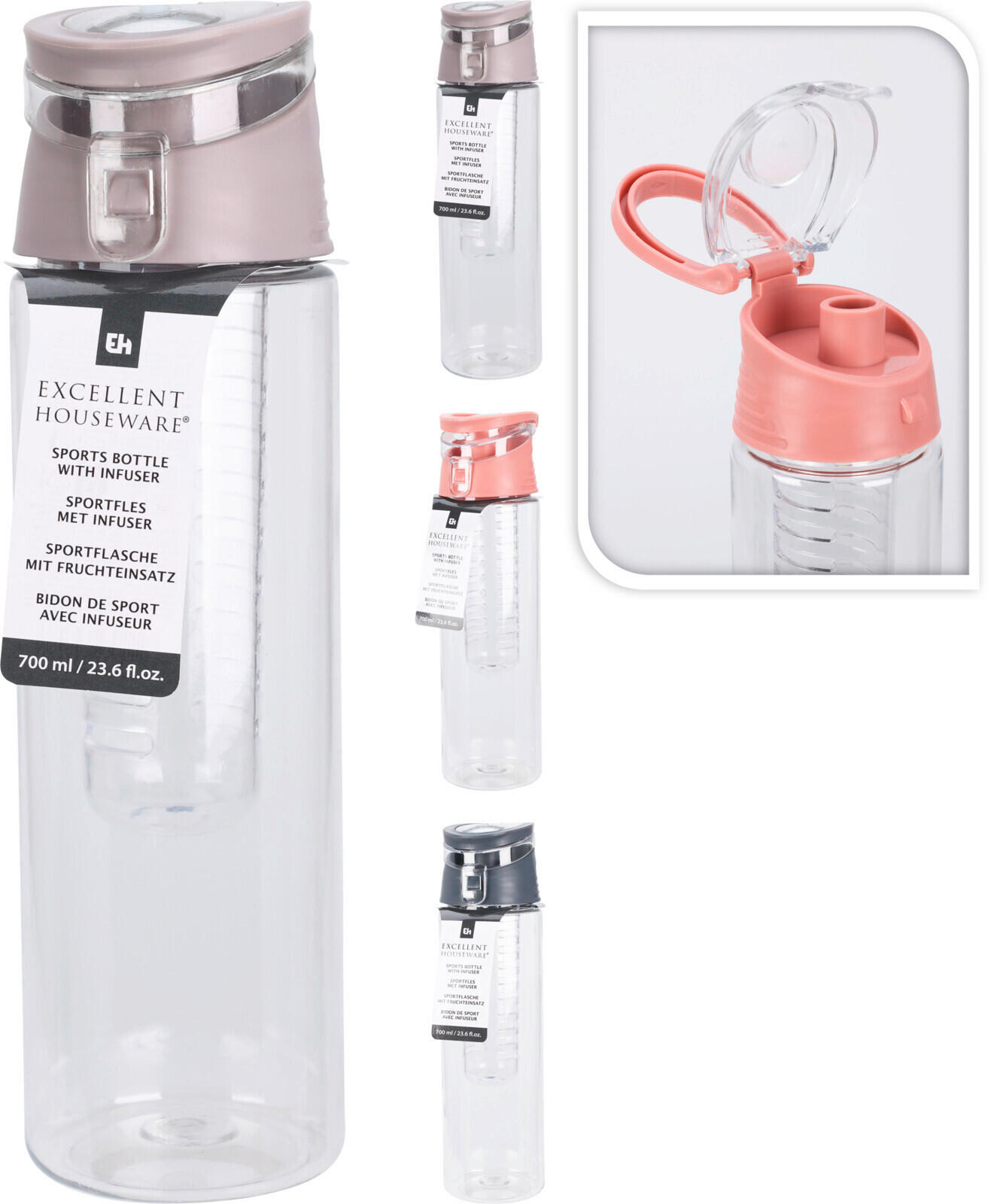 UNIVERZÁLNÍ LÁHEV  - vícebarevná, Basics, plast (7/7/22.5cm)