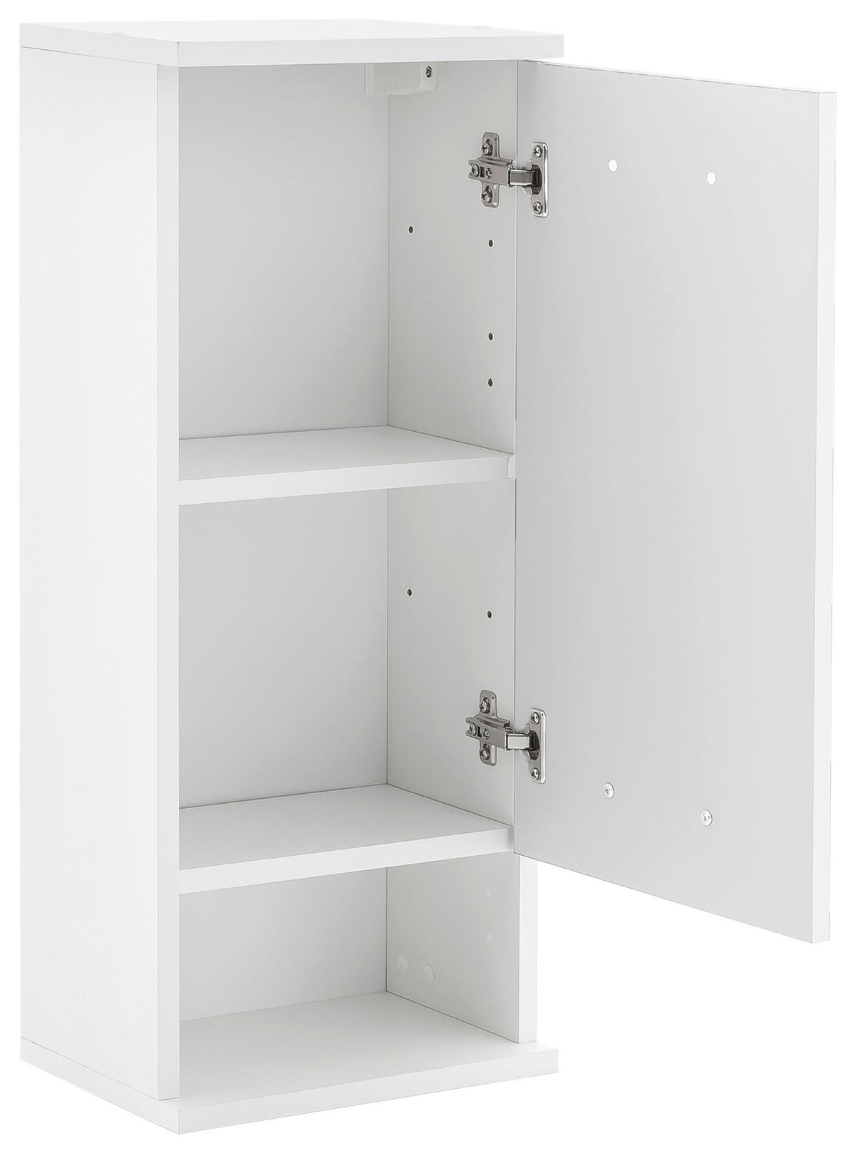 HÄNGESCHRANK 30,3/70,8/20,5 cm  - Edelstahlfarben/Weiß, KONVENTIONELL, Holzwerkstoff/Metall (30,3/70,8/20,5cm) - Stylife