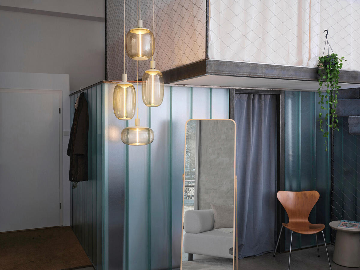 ohne Gläser 35/200 cm  - Beige, Basics, Metall (35/200cm) - Osram