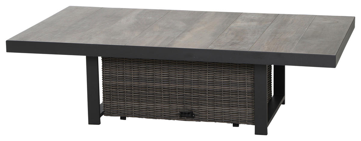 LOUNGEGARNITUR 4-teilig   72/103/160 cm Aluminium  - Basics, Keramik/Kunststoff (72/103/160cm) - Siena Garden