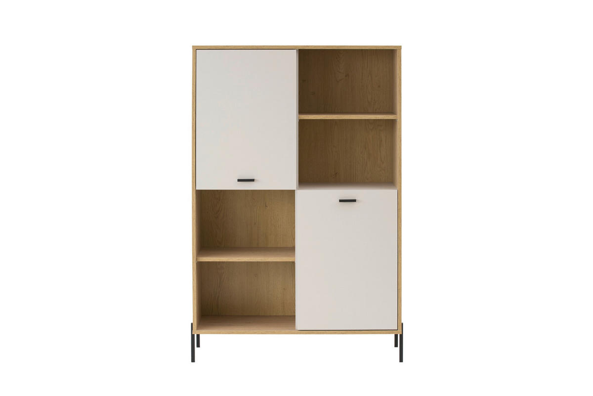 REGALELEMENT  105/160/40 cm Eichefarben, Kaschmir  - Kaschmir/Eichefarben, Design, Holzwerkstoff/Metall (105/160/40cm) - MID.YOU
