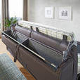 SCHLAFSOFA Webstoff Dunkelgrau  - Wengefarben/Dunkelgrau, Design, Holz/Textil (202/82/101cm) - Novel