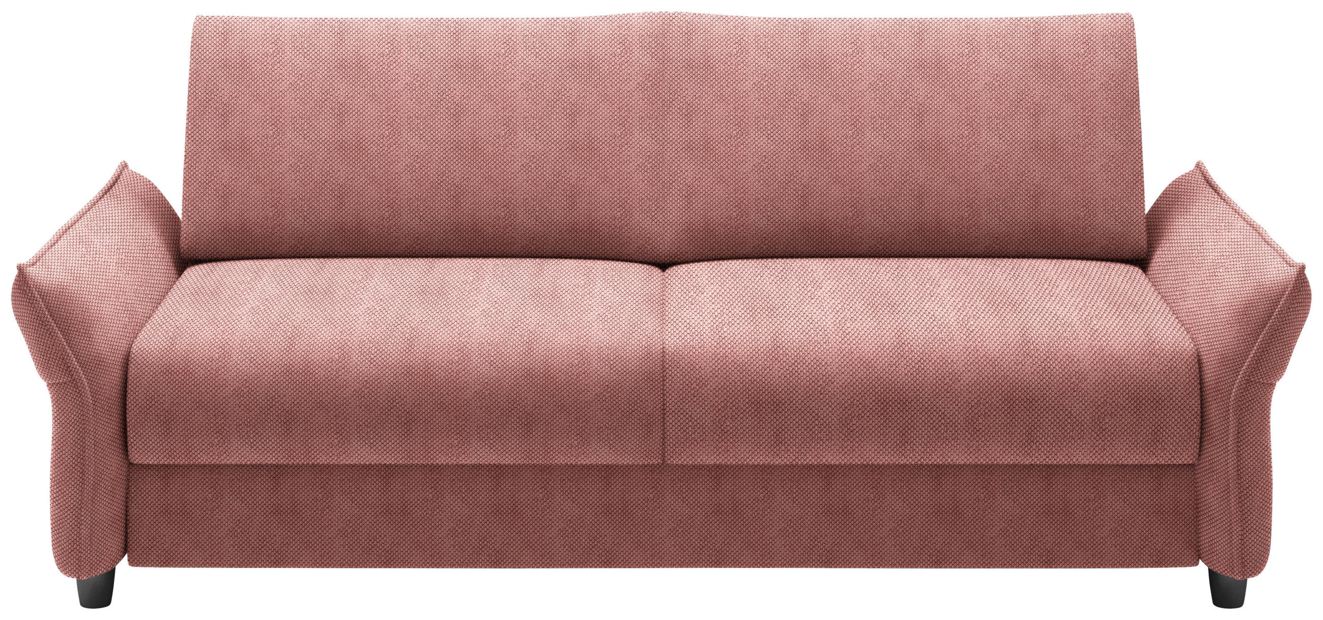 BÄDDSOFFA i vävt tyg gammelrosa  - svart/gammelrosa, Klassisk, textil/plast (198/82/106cm) - MID.YOU