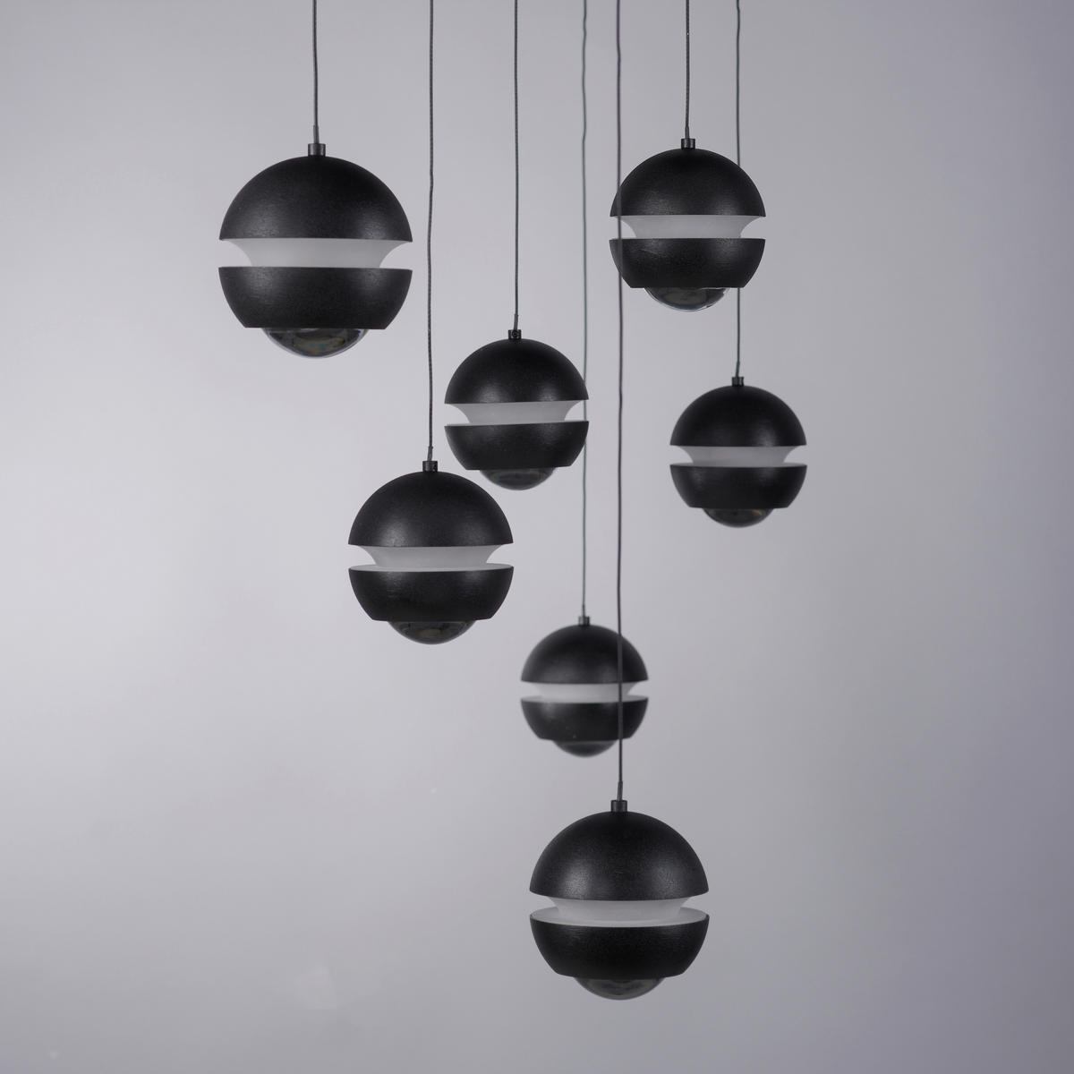 LED-PENDELLEUCHTE 90/30/220 cm  - Schwarz, Design, Kunststoff/Metall (90/30/220cm) - Schöner Wohnen