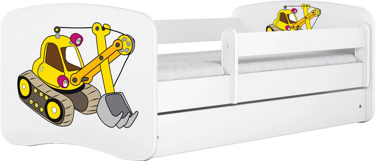 KINDER-/JUNIORBETT 80/160 cm  in Weiß  - Birkefarben/Weiß, MODERN, Holz/Holzwerkstoff (80/160cm) - MID.YOU