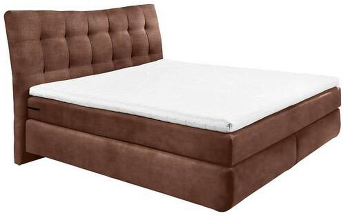 BOXSPRINGBETT 180/200 cm  in Kupferfarben  - Schwarz/Kupferfarben, Basics, Holzwerkstoff/Kunststoff (180/200cm) - Esposa