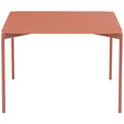 COUCHTISCH 60/60/40 cm quadratisch Terracotta  - Terracotta, Design, Metall (60/60/40cm) - Carryhome
