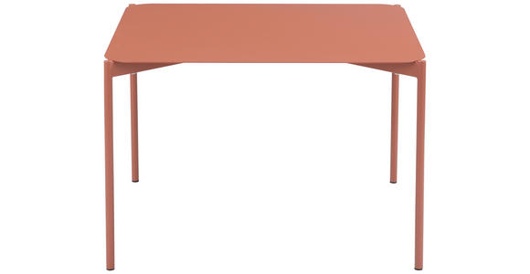 COUCHTISCH 60/60/40 cm quadratisch Terracotta  - Terracotta, Design, Metall (60/60/40cm) - Carryhome