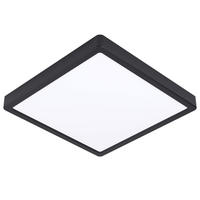 BADEZIMMER-DECKENLEUCHTE Rio 29/29/2,8 cm   - Schwarz, Basics, Kunststoff (29/29/2,8cm) - Celina