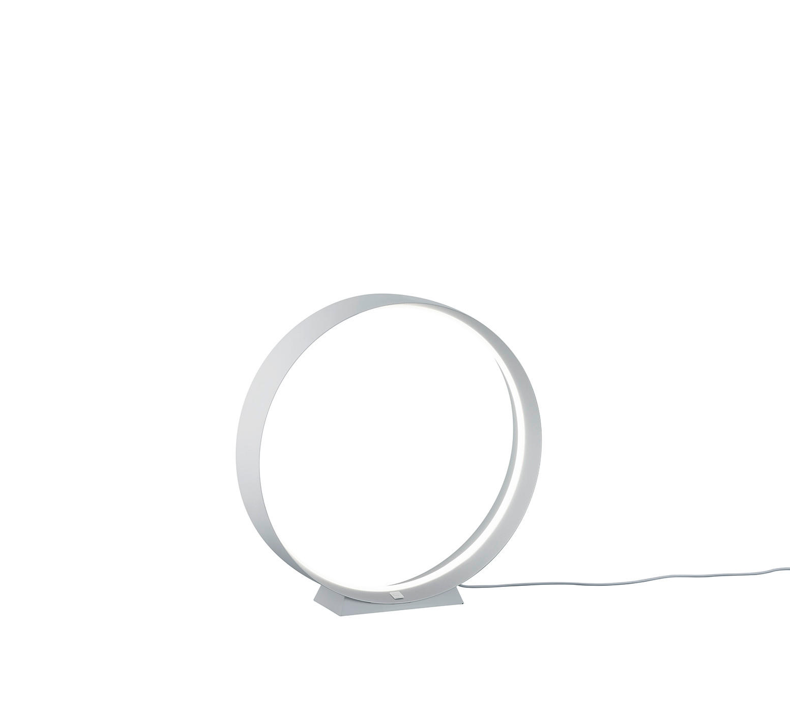LED-TISCHLEUCHTE 45/45 cm   - Silberfarben/Weiß, KONVENTIONELL, Metall (45/45cm) - Musterring