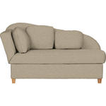 LIEGE  in Flachgewebe Beige  - Beige, LIFESTYLE, Holz/Textil (85/97/180cm) - Novel