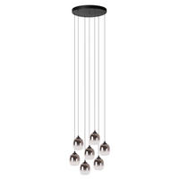 LED-HÄNGELEUCHTE TAMINO 52/52/186 cm  - Schwarz, Design, Metall (52/52/186cm) - Lucide
