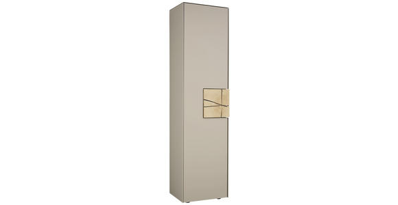 SCHRANK in Eichefarben, Fango - Fango/Eichefarben, Natur, Glas/Holz (50/196/39cm) - Valnatura