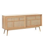 SIDEBOARD furniert Eichefarben, Naturfarben  - Eichefarben/Naturfarben, Trend, Naturmaterialien/Holzwerkstoff (180/79/45cm) - Carryhome