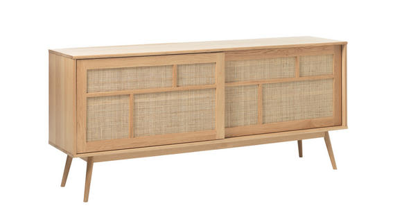 SIDEBOARD furniert Eichefarben, Naturfarben  - Eichefarben/Naturfarben, Trend, Naturmaterialien/Holzwerkstoff (180/79/45cm) - Carryhome