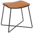 HOCKER in Holz, Metall, Leder Braun, Schwarz - Schwarz/Braun, LIFESTYLE, Leder/Holz (47/41/47cm) HOCKER in Holz, Metall, Leder Braun, Schwarz - Schwarz/Braun, LIFESTYLE, Leder/Holz (47/41/47cm)