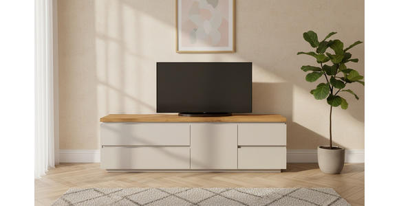 LOWBOARD  195/57,5/42 cm 4 Schublade(n) Typenauswahl, stehend  - Kaschmir/Eichefarben, KONVENTIONELL, Holz/Holzwerkstoff (195/57,5/42cm) - Novel