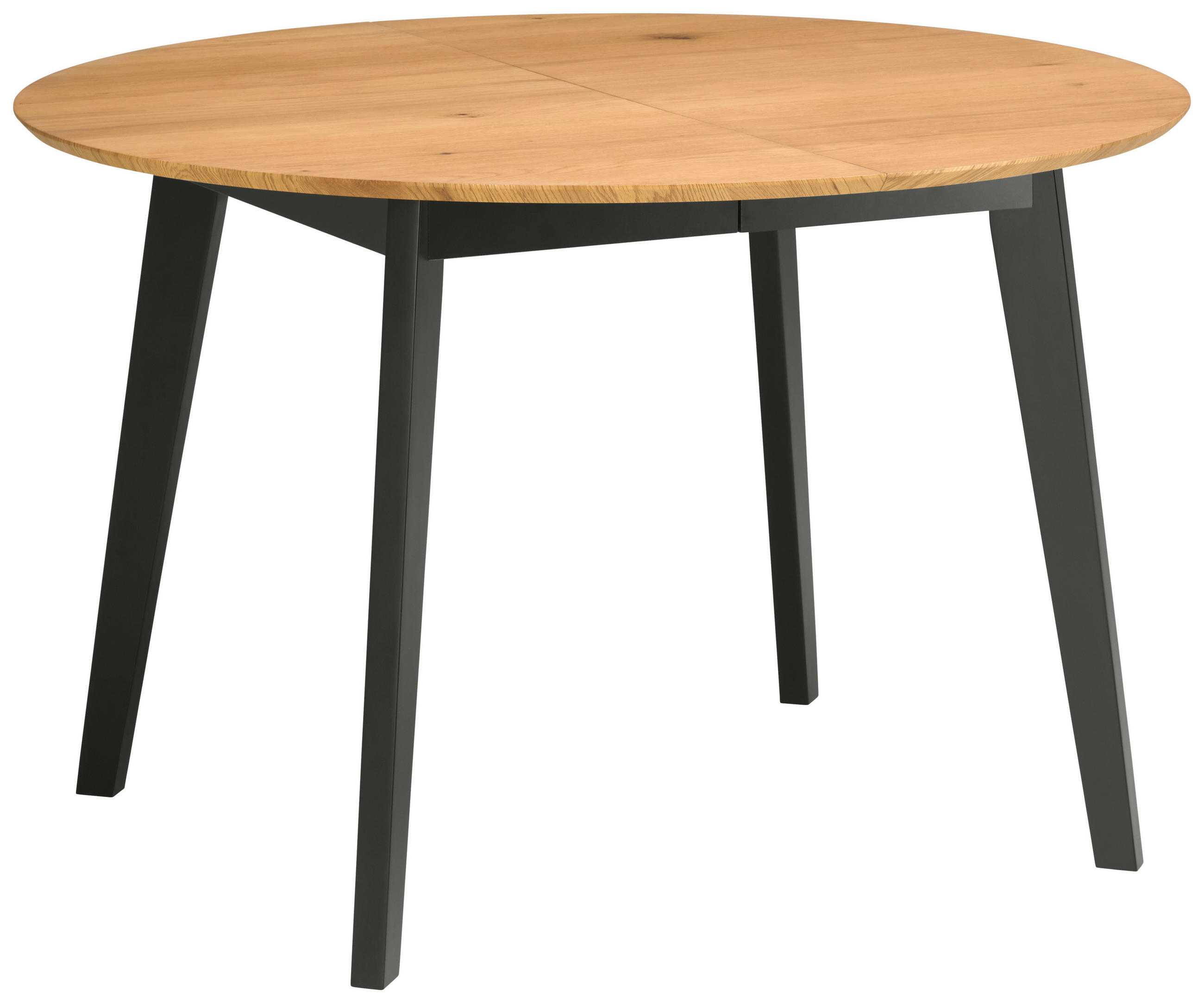 ESSTISCH in Holz, Holzwerkstoff  - Eichefarben/Schwarz, KONVENTIONELL, Holz/Holzwerkstoff (120-200/74/120cm) - MID.YOU