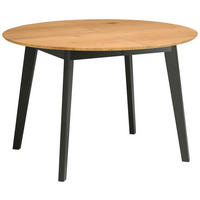 ESSTISCH in Holz, Holzwerkstoff  - Eichefarben/Schwarz, KONVENTIONELL, Holz/Holzwerkstoff (120-200/74/120cm) - MID.YOU