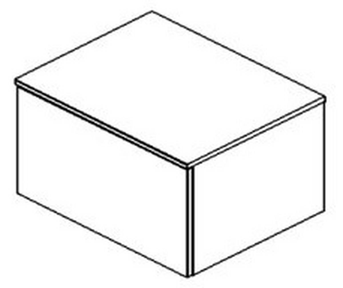 EXTENSIE LA DULAP in grafit  - grafit/negru, Modern, plastic/material pe bază de lemn (50/35/40cm) - Carryhome