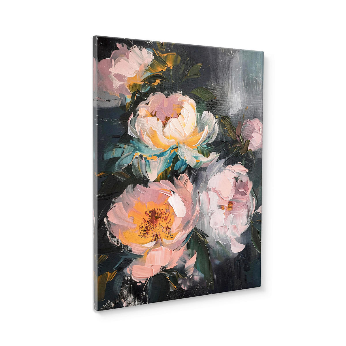 LEINWANDBILD Blumen 60/80 cm  - Multicolor, Basics, Holz/Textil (60/80cm)