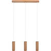 HÄNGELEUCHTE Madera - Eiche 52/140 cm   - Eschefarben/Weiß, Natur, Holz (52/140cm)