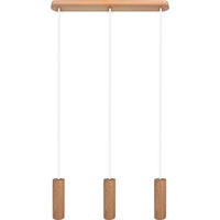 ZÁVĚSNÉ SVÍTIDLO, 52/140 cm  - bílá/barvy jasanu, Natur, dřevo (52/140cm)
