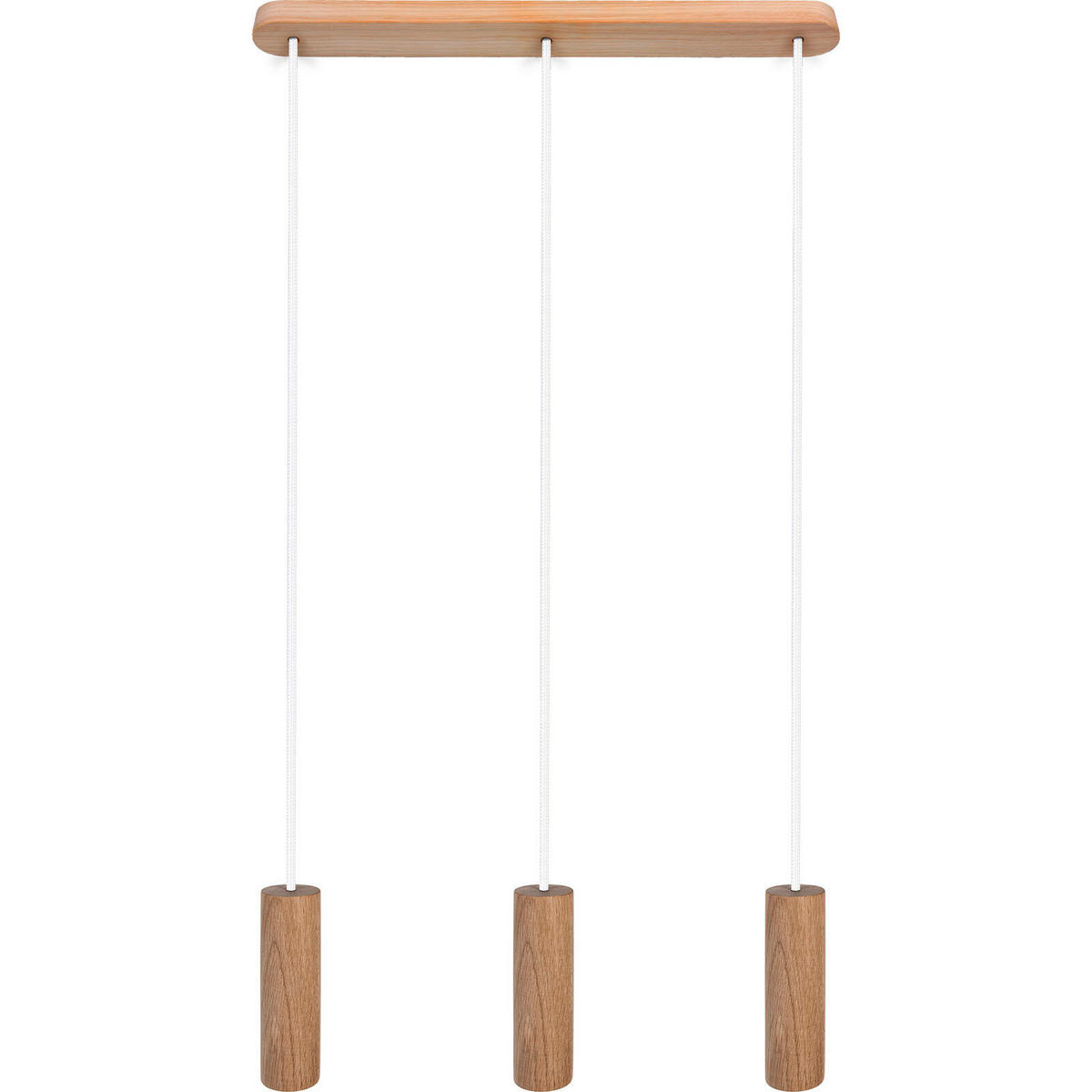 ZÁVĚSNÉ SVÍTIDLO, 52/140 cm  - bílá/barvy jasanu, Natur, dřevo (52/140cm)