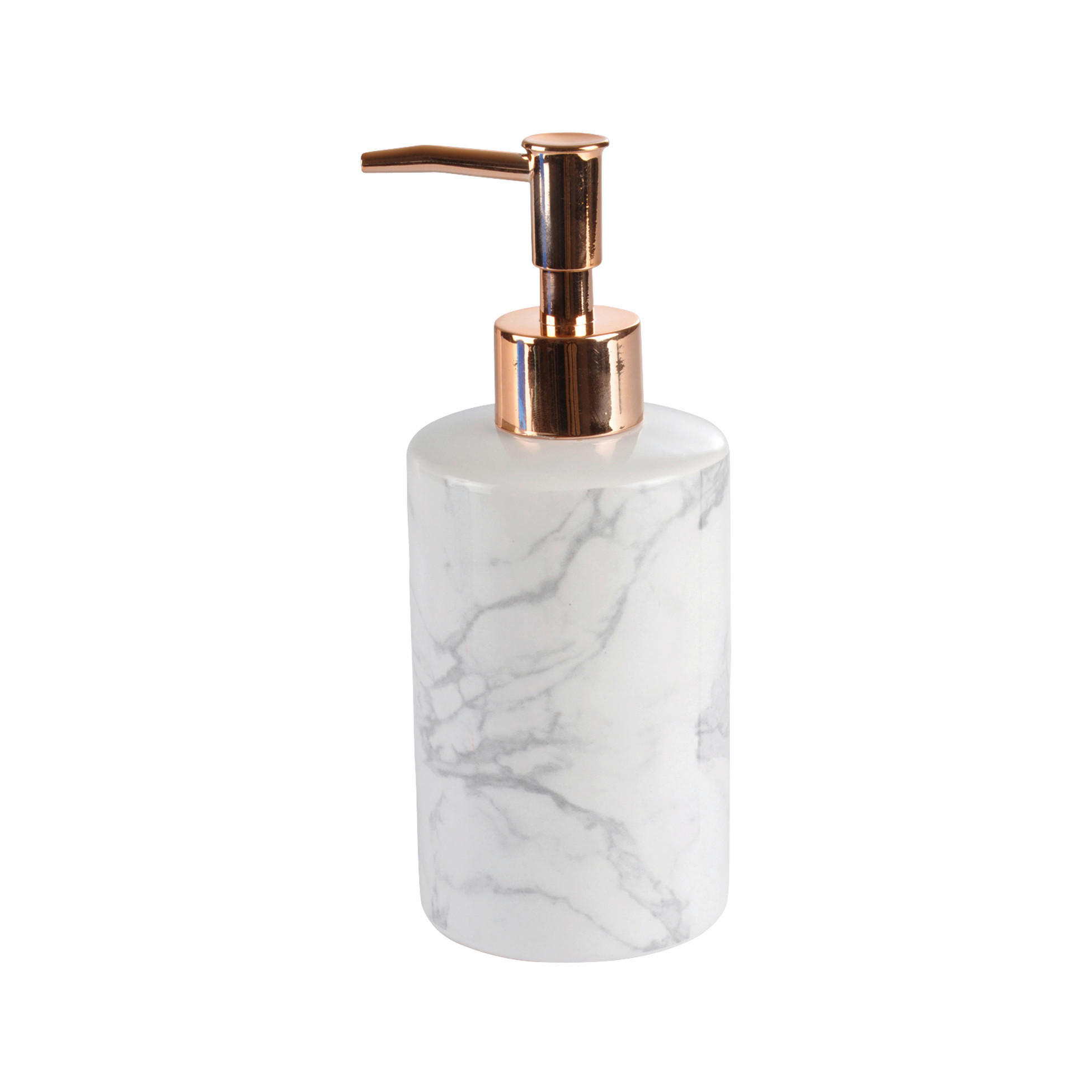 DOZATOR TEKUĆEG SAPUNA bijela keramika MARBLE - bijela, Konvencionalno, keramika - Homeware