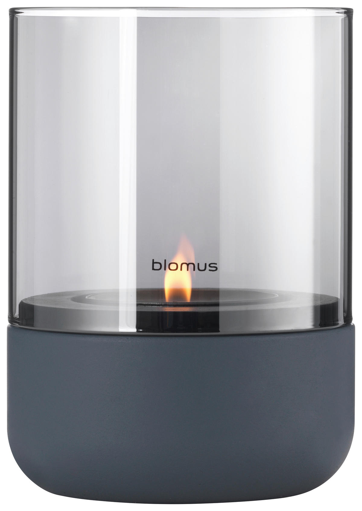 WINDLICHT Dunkelgrau 10/14 cm  - Dunkelgrau, Design, Glas/Stein (10/14cm) - Blomus