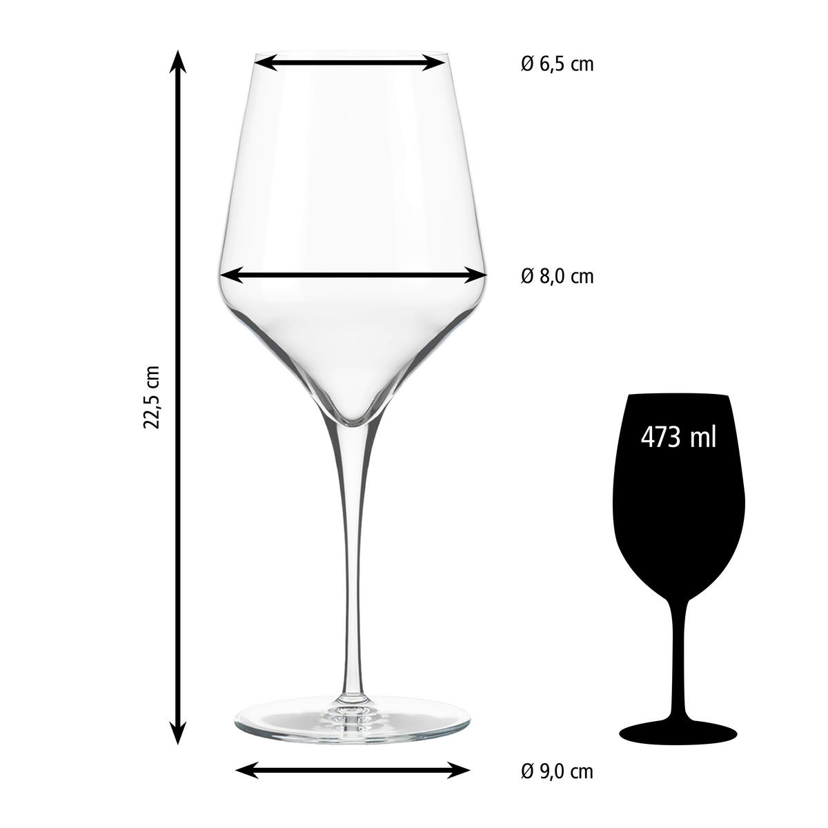 GLÄSERSET PRISM  12-teilig  - Klar, Basics, Glas (9/22,5cm)