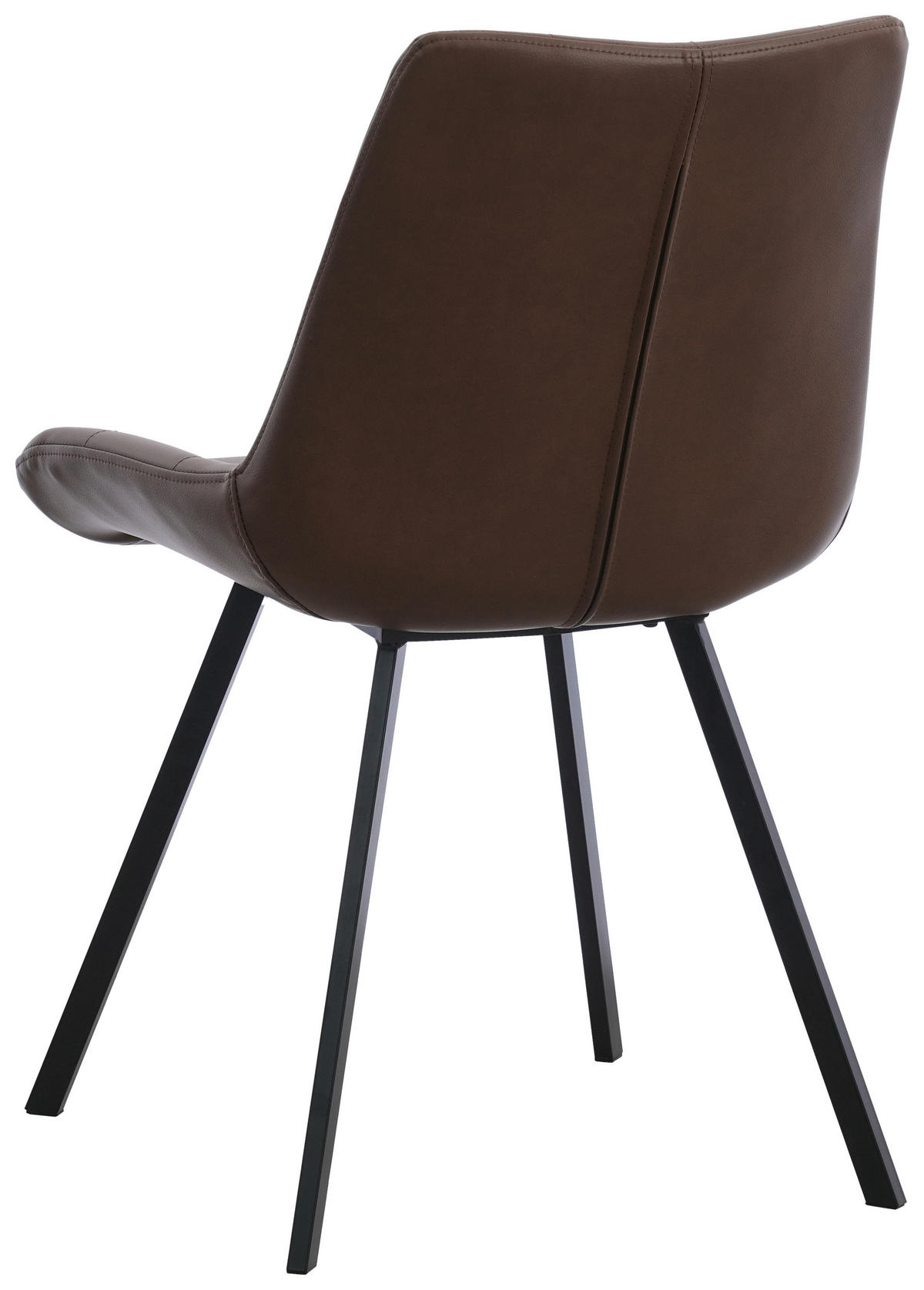 STUHL   Mikrofaser  Braun, Schwarz  - Schwarz/Braun, MODERN, Textil/Metall (54/86/62cm) - MID.YOU