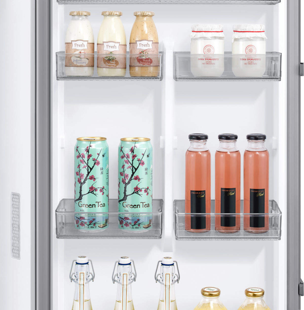 KÜHLSCHRANK 59,5/186/64,4 cm RR39C7BH6S9/EG  - Edelstahlfarben, Basics, Glas/Kunststoff (59,5/186/64,4cm) - Samsung