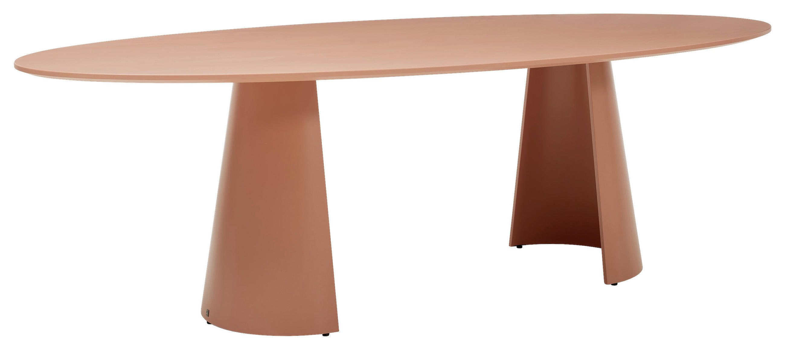 ESSTISCH oval Pink  - Pink, Design, Holzwerkstoff (220/115/76cm) - Musterring
