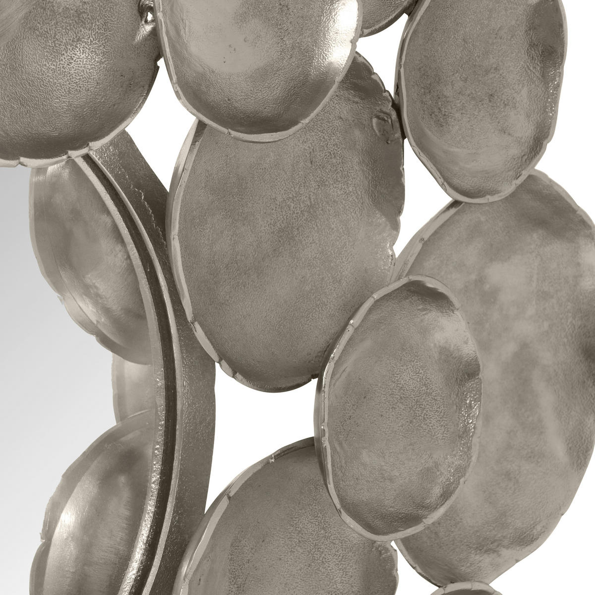 WANDSPIEGEL Silberfarben  - Silberfarben, KONVENTIONELL, Glas/Metall (91/91/2cm)