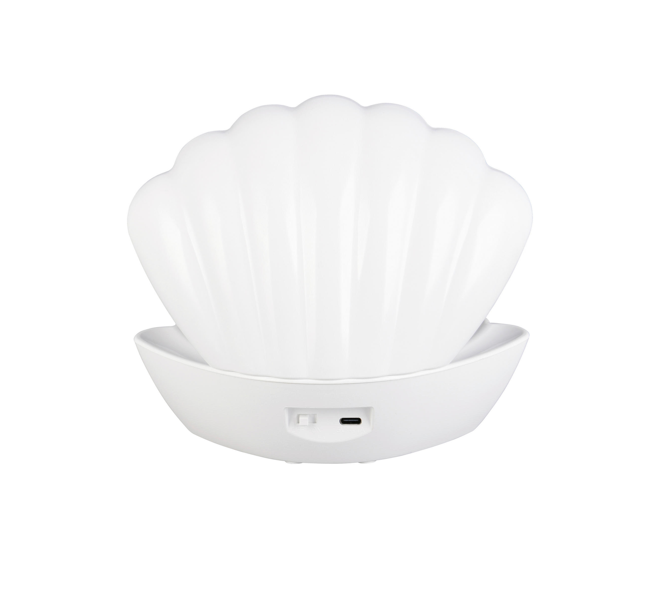 LED-TISCHLEUCHTE Shelly 17,5/14,5 cm  - Transparent/Weiß, Design, Kunststoff (17,5/14,5cm)